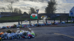 Welsh rugby fans pay respects at shrine to murdered teacher Ashling Murphy 