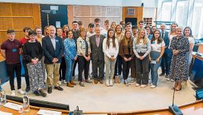 Longford St Mel’s student meets MEPs in Brussels