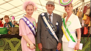 Stunning and elegant local lady  Eva wins Best Hat at Tullamore Show