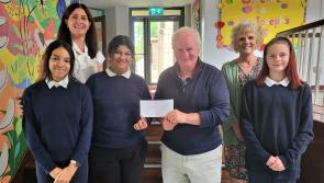 Longford National school make charity presentation