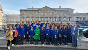 Oireachtas members roll out red carpet for visiting Granard students 
