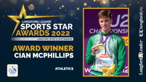 WATCH | European gold medal winner Cian McPhillips crowned Longford Leader Sports Star of the Year 