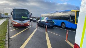 Road traffic collision causes delays in Longford town