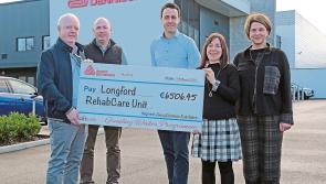 Avery Dennison donates €6,500 to Longford RehabCare 