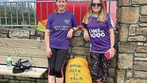 Iris's Longford stop on charity walk for Cystic Fibrosis Ireland