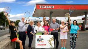 Longford Tennis Club receives Texaco Support for Sport initiative county award