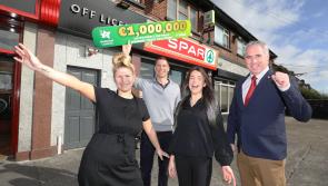 Dublin store celebrates Ireland’s latest Lotto millionaire