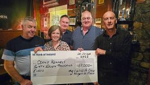 Charity cycle raises over €67,000 for Longford's Cian’s Kennels