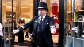 WATCH: Brown Thomas doorman surprises shoppers by singing Christmas classics on street