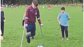 Brave Midlands teen makes inspiring comeback to sport after losing leg in tractor accident