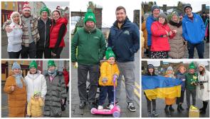 PICTURES | Ukrainian community honour Longford GOAL Mile organiser Tiernan Dolan