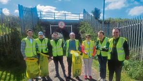 Longford RehabCare service users participate in litter pick along the canal