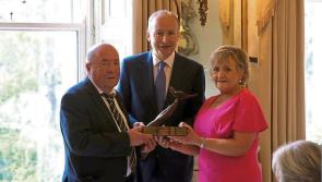 Longford sculpture presented to Kevin Bell Repatriation Trust founders