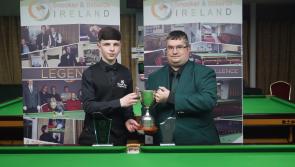 Longford snooker star Joe Shannon completes a terrific All-Ireland U-14 and U-16 double 

