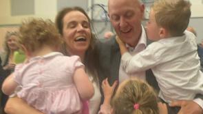 WATCH Longford #LE24: Jubilant Paul Ross celebrating his poll topping achievement with family and supporters