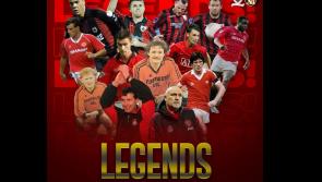 Longford Town Legends meet the Manchester United Legends

