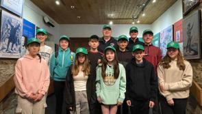 Young Longford visitors pay visit to France