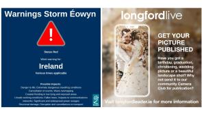 Got a photo of Storm Éowyn or a local wedding or graduation picture? Send it to the Longford Live Camera Club! 