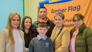 PICTURES | Much delight in Lismacaffrey national school as Ronan Reilly wins national poster competition 