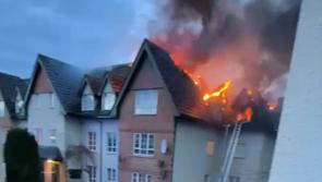 TERRIFYING: Two people hospitalised after fire rips through apartment block in Midlands town