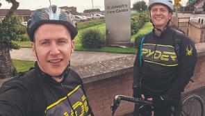 Son and friend complete 'Longford to Dublin Cycle' in memory of beloved dad for hospice
