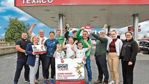 Killoe Emmet Og the winners of the Longford County award in Texaco Support for Sport initiative
