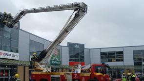 LIVE: Emergency services tackle roof damage at Longford business as Storm Amy bares teeth