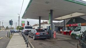 Longford's queue for fuel - Lanesboro - "People even have drums in their car boots!"