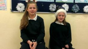 Pupils at Clondra National School talk Christmas 