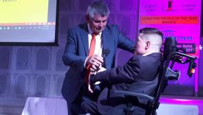 #Watch: Resilience and positivity of James Cawley inspires guests at Longford People of the Year Awards 