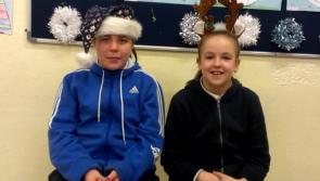 More festive cheer from the pupils at Clondra National School