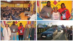PICTURES | Longford school rolls out the red carpet for Junk Kouture world title winners 