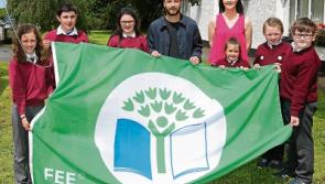 DJ raises Cloontuskert NS Green Flag