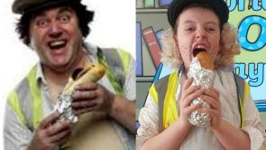Longford pupil impresses even Pat Shortt with his Jumbo Breakfast Roll outfit