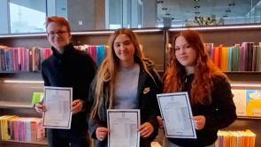 Ballymahon students receive Junior Cert results in Denmark