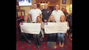 Longford Variety Group present charity cheques