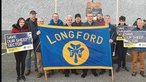 Longford farmers take part in IFA sheep protest