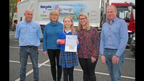 PICTURES | Great celebrations at Longford school as Hanna wins Allied Recycling design an advert competition