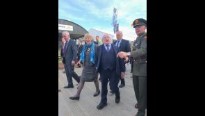 Young Longford photographer (11) captures President Higgins as he arrives at National Ploughing Championships 