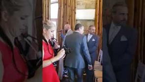 Watch |  Love is in the air as Longford groom sings Ronan Keating's 'This I Promise You' to his beautiful bride 