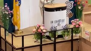 Returning Officer Mary Gouldsbury announces the resumption of counting at St Mary's Community Centre, Edgeworthstown, Longford