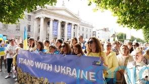 Thousands of Ukrainians mark their independence day in Dublin