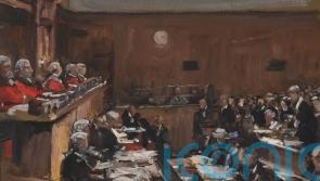 Unseen Lavery courtroom sketch to go under the hammer