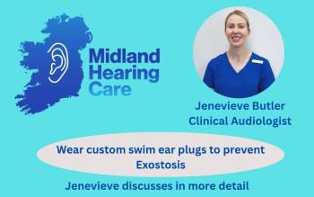 Invest in custom swim ear plugs from Midland Hearing Care to prevent Exostosis