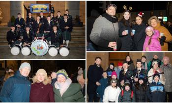 PICTURES | Longford Pipe Band rings in New Year for 60th consecutive time