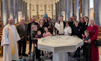 PICTURES | Home for Christmas from London for very special Longford christening ceremony