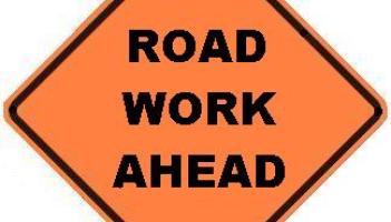 Roadworks in Longford
