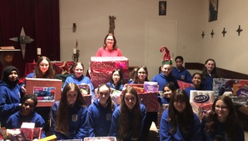 Longford students gather food for local St Vincent De Paul branch