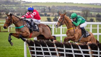 Longford trainer Paul Flynn in the winners’ enclosure at Clonmel and Dundalk 
