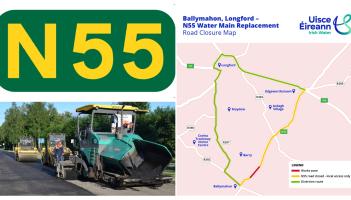 ALERT | Longford motorists warned of delays over N55 Ballymahon to Edgeworthstown closure